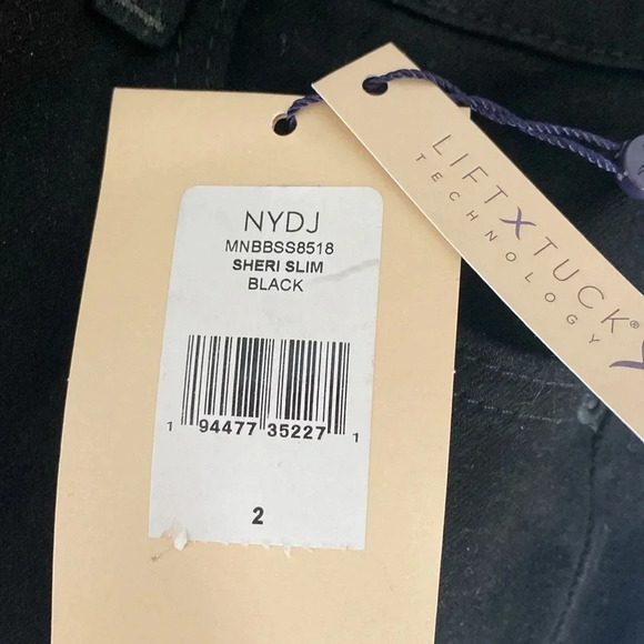 NYDJ Black Slim Lift Tuck Jeans - Picture 6 of 10